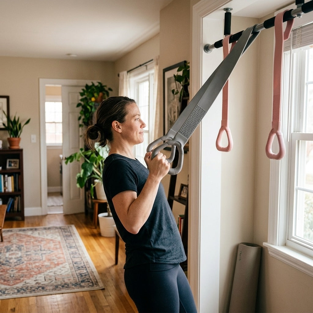 Resistance Band Stretcher for Home Fitness - at home
