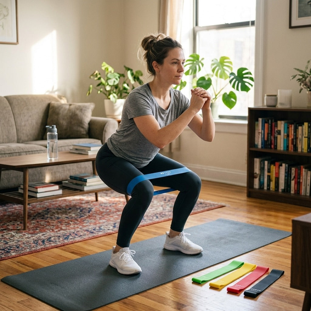 Resistance Bands Set for Home Fitness - at home