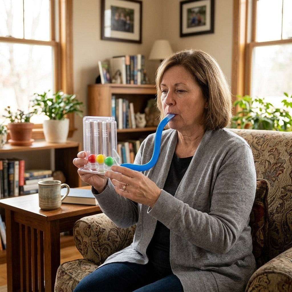 Respiratory Breathing Exerciser - at home