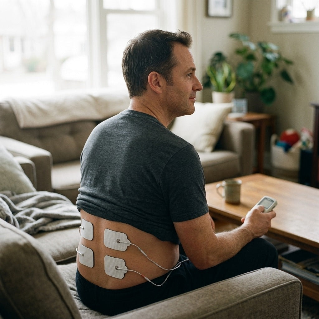 Reusable EMS TENS Electrode Pads for Back - in everyday life