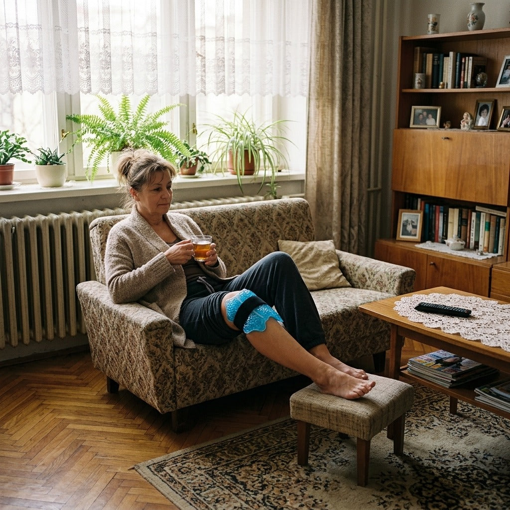 Újrahasználható zselés gyöngyös borogatás - otthon