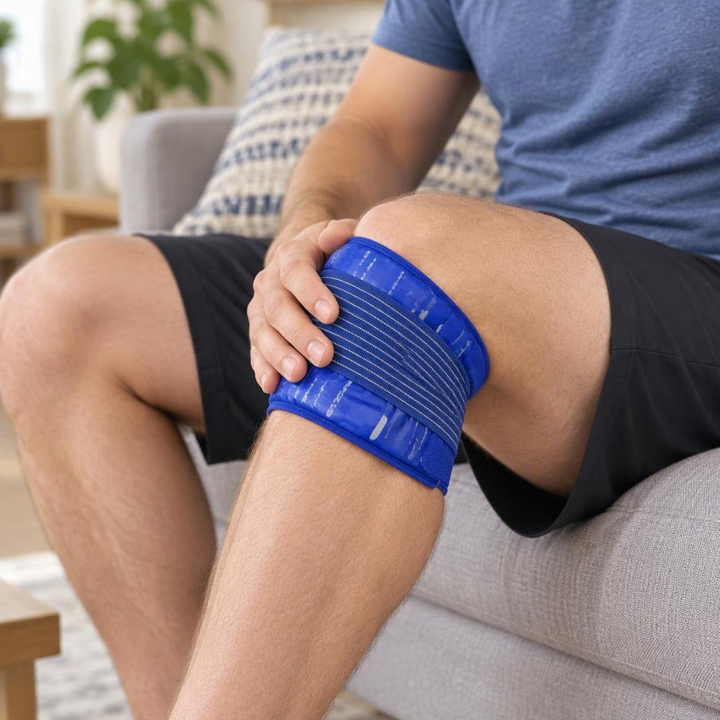Reusable Hot and Cold Gel Pack - in use