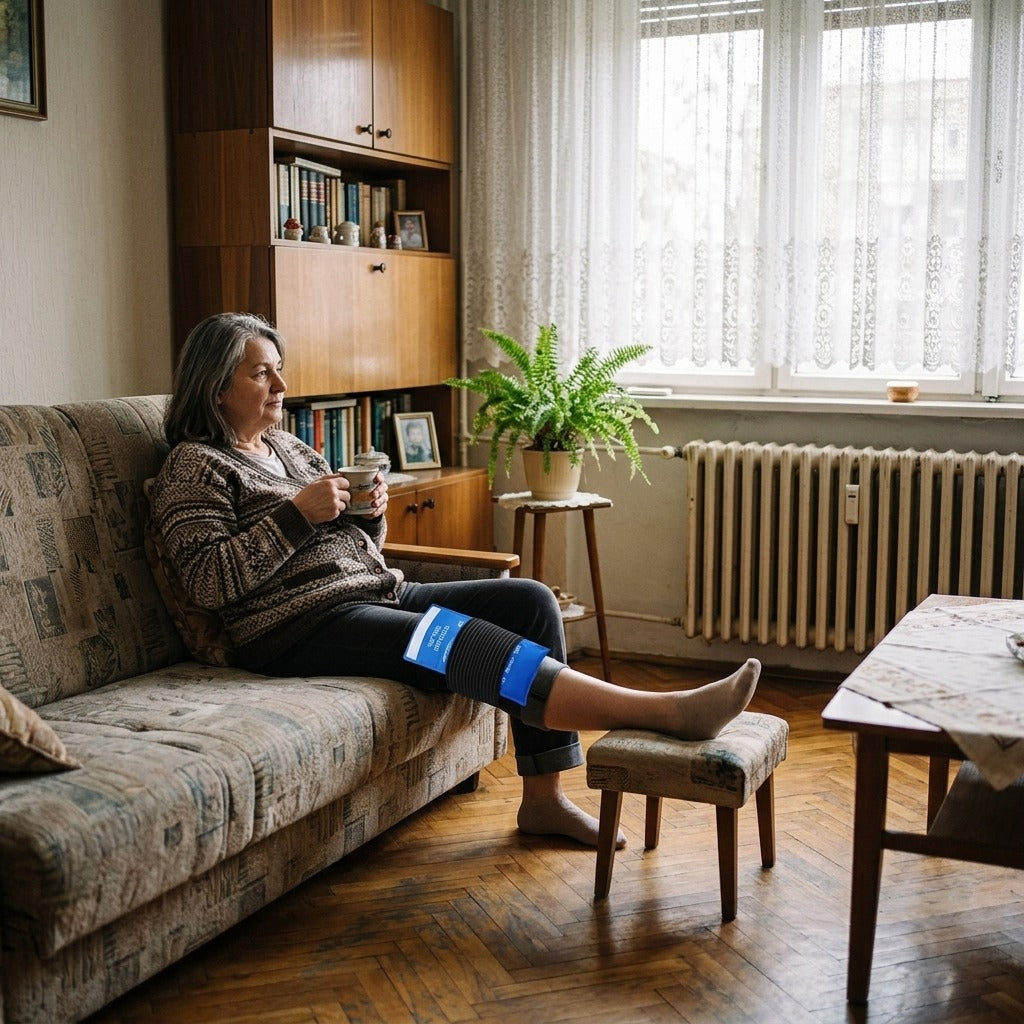 Újrahasználható melegítő-hűtő gélpárna pánttal - otthon