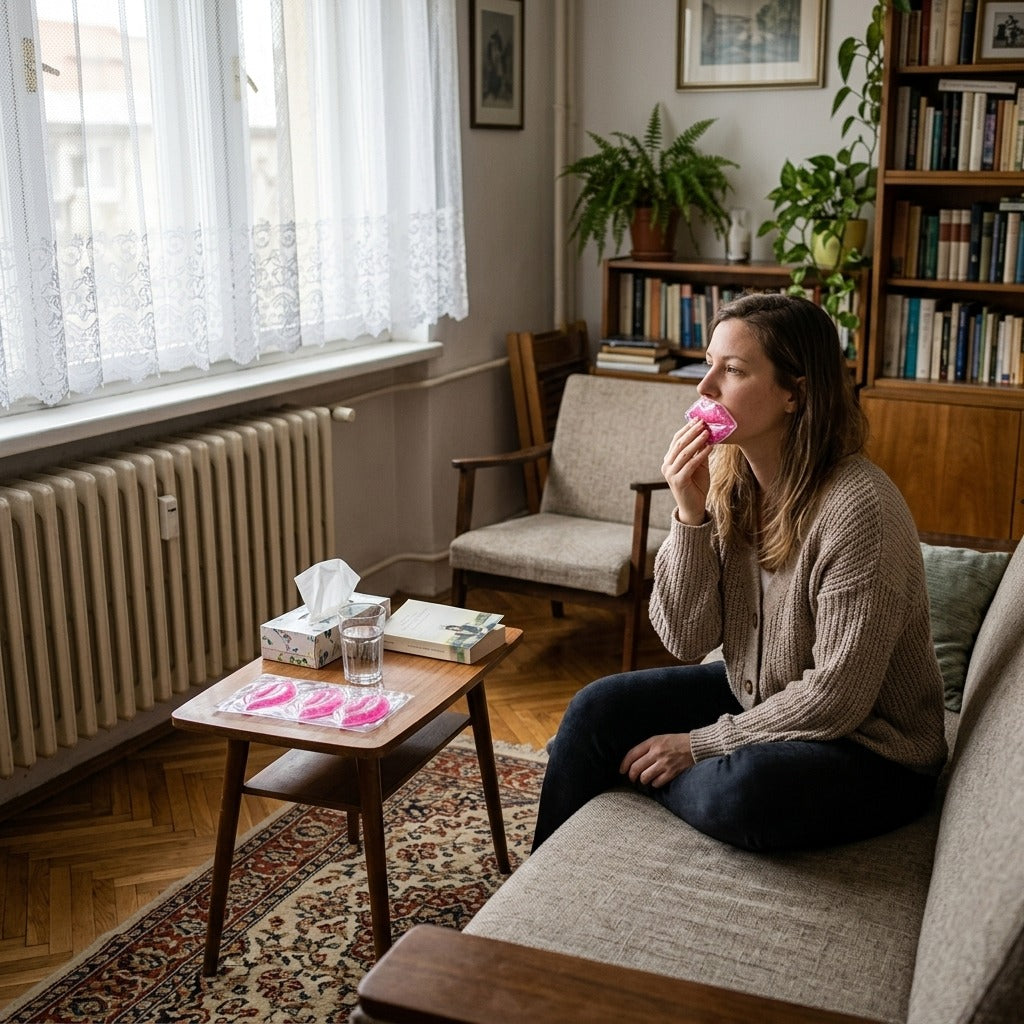 Újrahasználható ajakzselé hűtőpárna, 6 darabos készlet - otthon