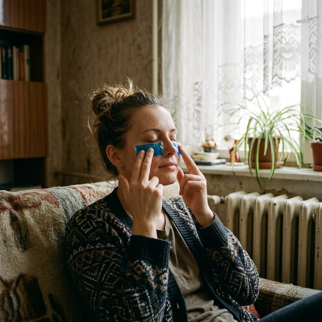 Újrahasználható mini melegítő és hűtő gélpárnák - használat közben