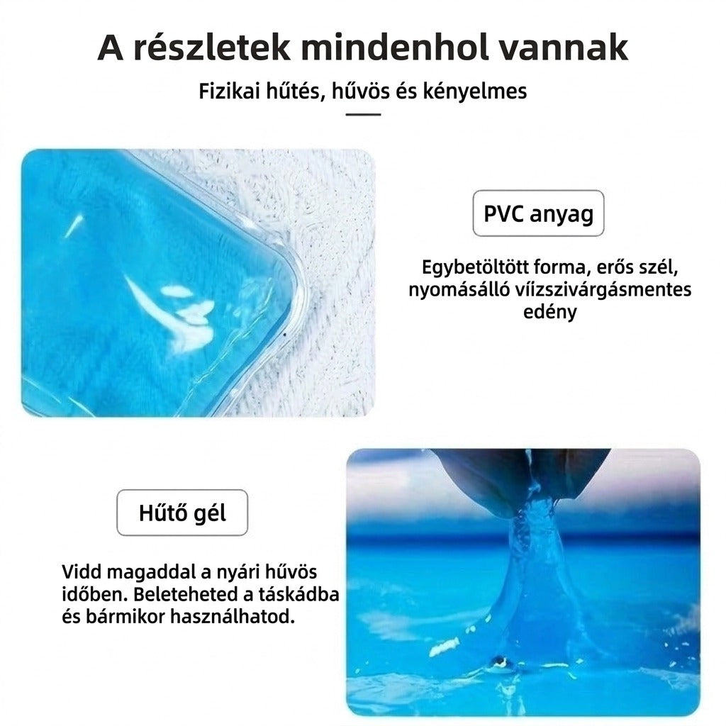 PVC anyag fizikai hűtéssel és hűtőgéllel