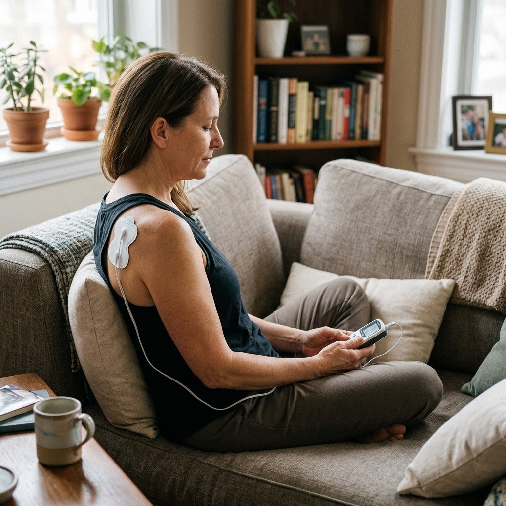 Reusable TENS and EMS Conductive Pads - at home