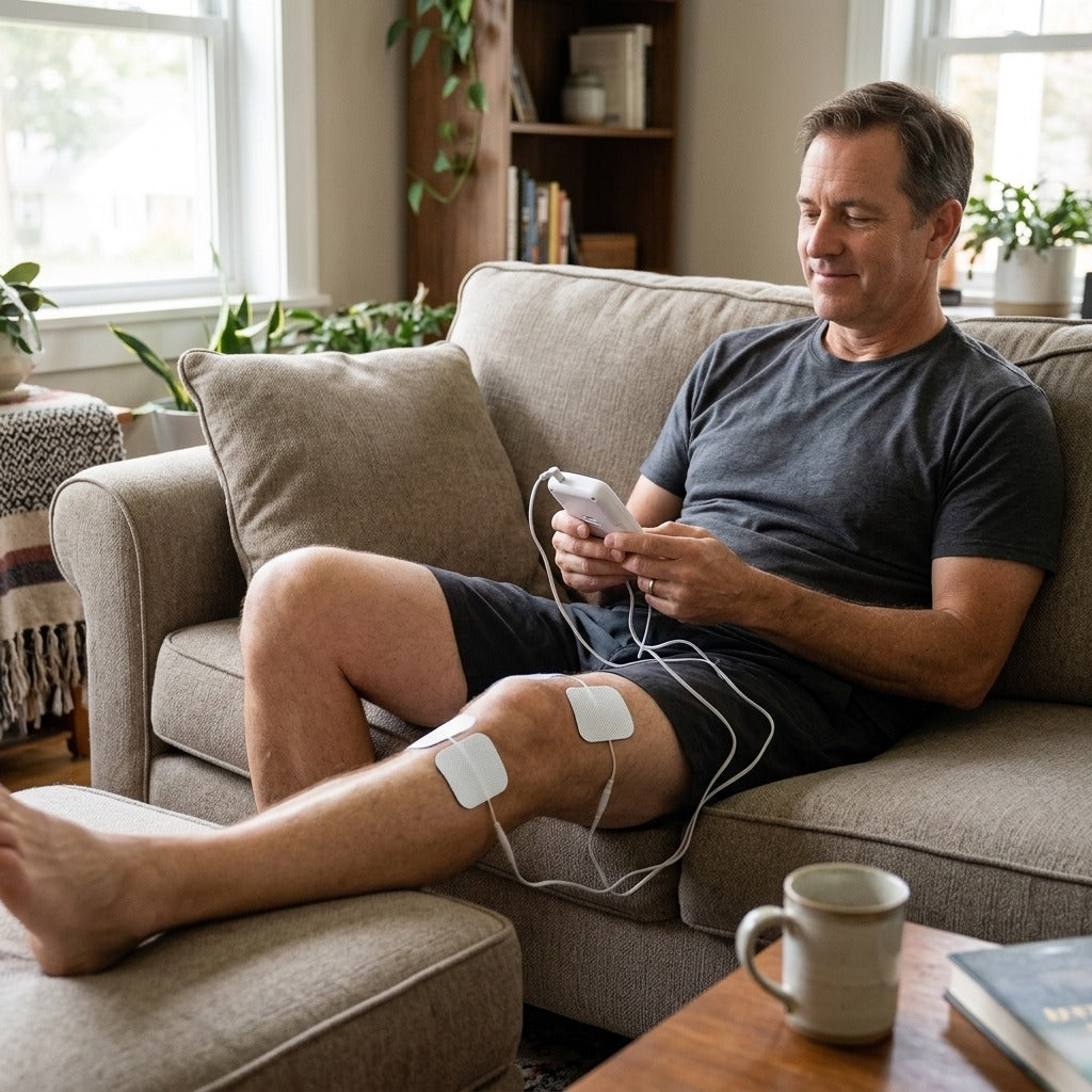 Reusable TENS and EMS Electrode Pads - in everyday life