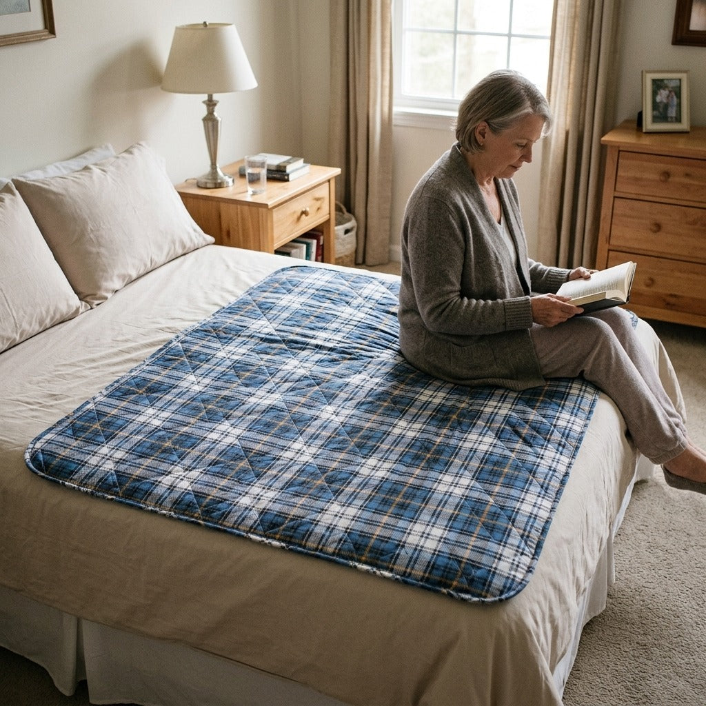 Reusable Waterproof Bed Pad for Adults - at home