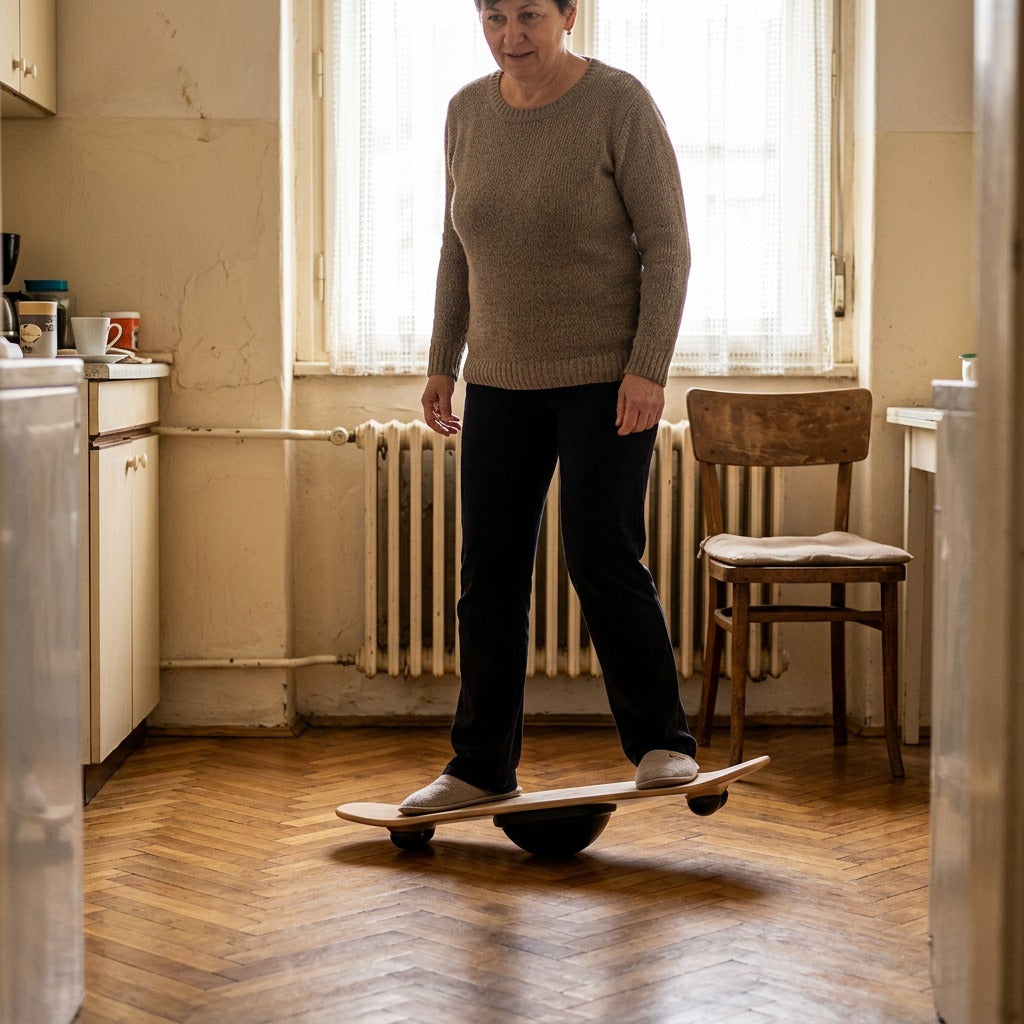 Forgó egyensúlyozó deszka felnőtteknek - a mindennapokban