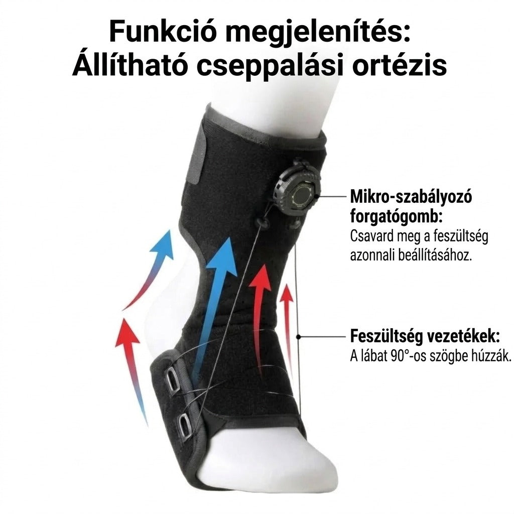 Ortézis működési módok és szalagrendszer