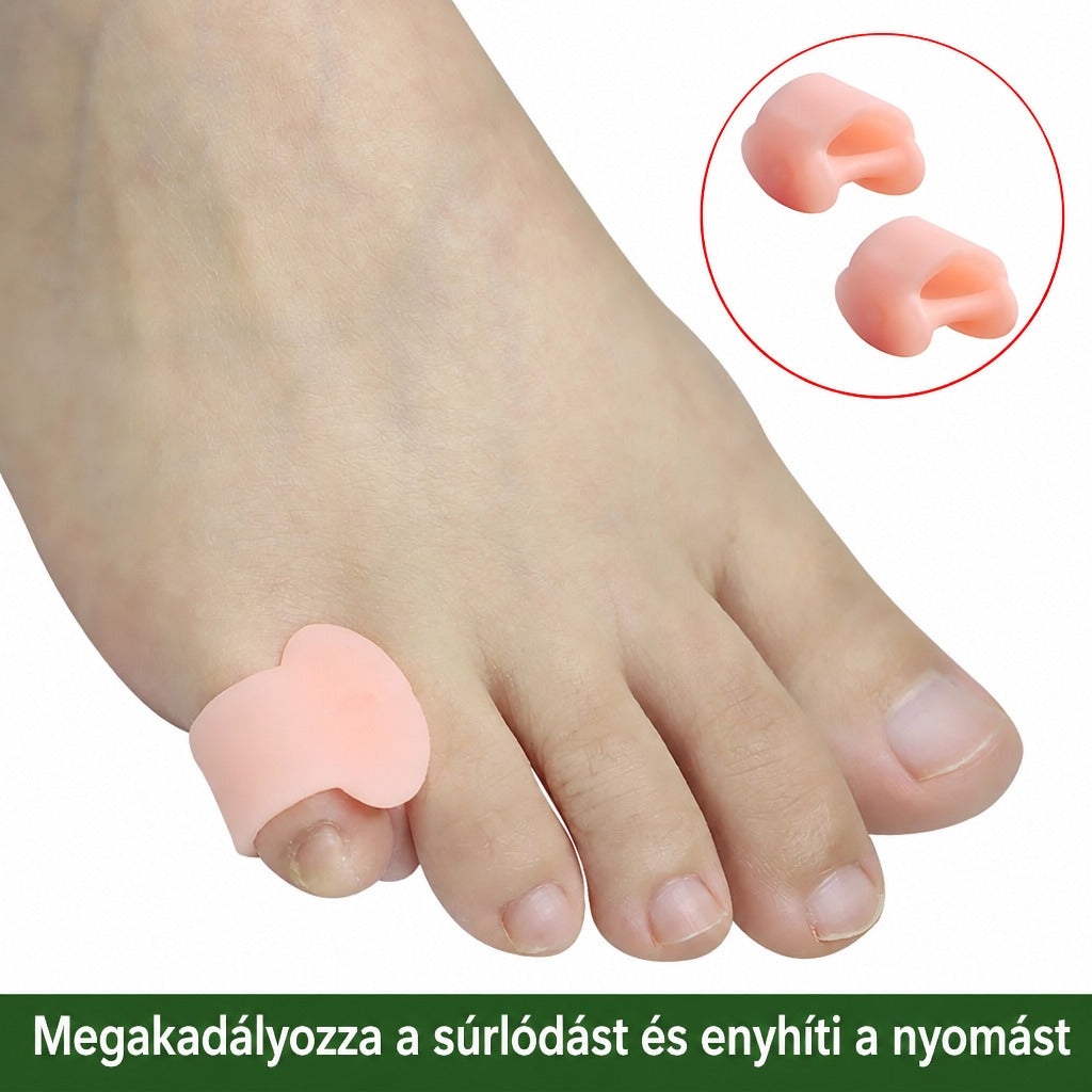 Szilikon védő a kislábujjon a súrlódás és a nyomás enyhítésére.