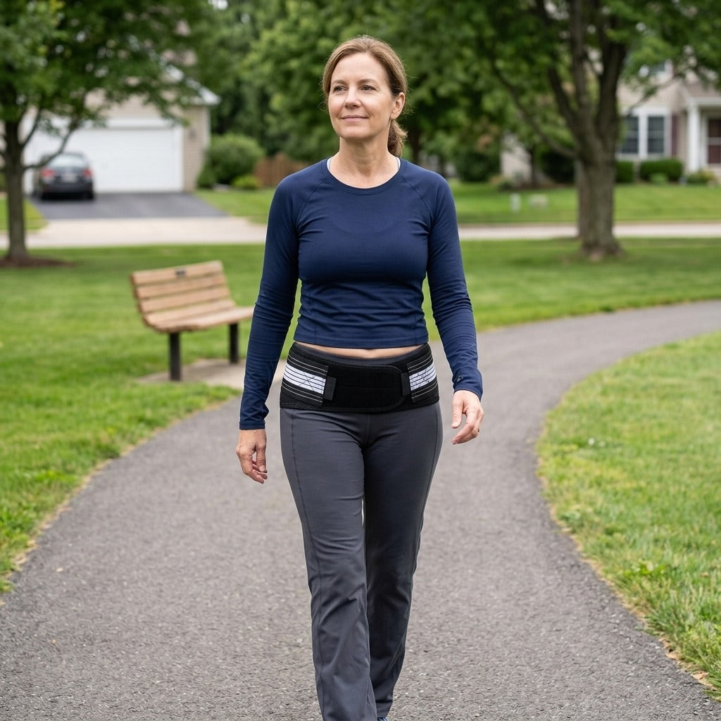 Sacroiliac Hip and Waist Support Belt - in everyday life