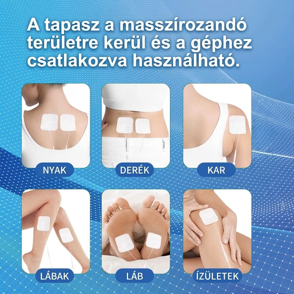 Masszázs elektródpárnák nyak derék kar lábak láb ízületek