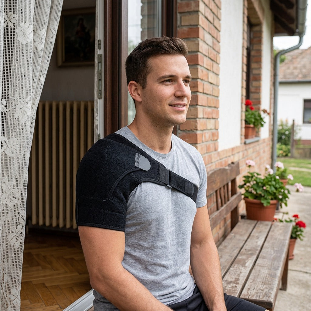Vállrögzítő nyomópárnával - a mindennapokban