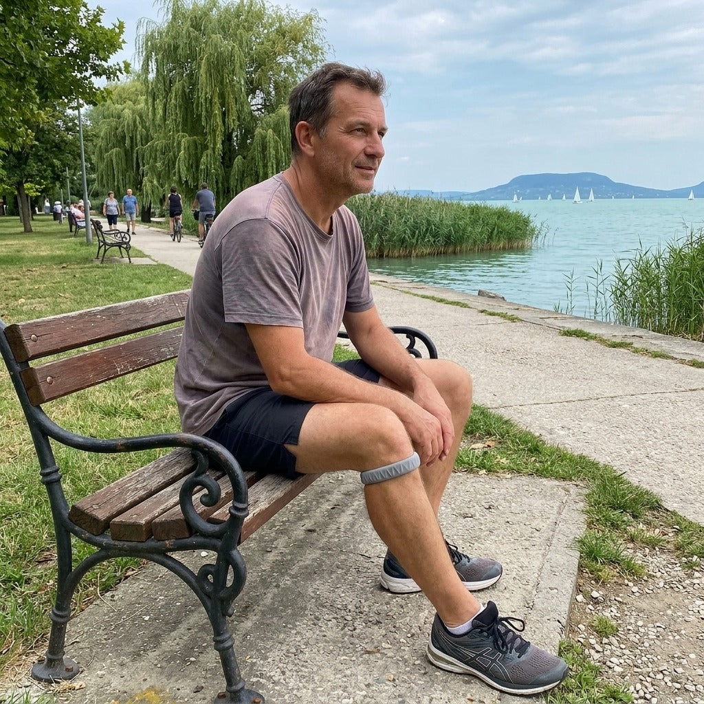 Szilikon térdkalácspánt futáshoz és sportoláshoz - a mindennapokban