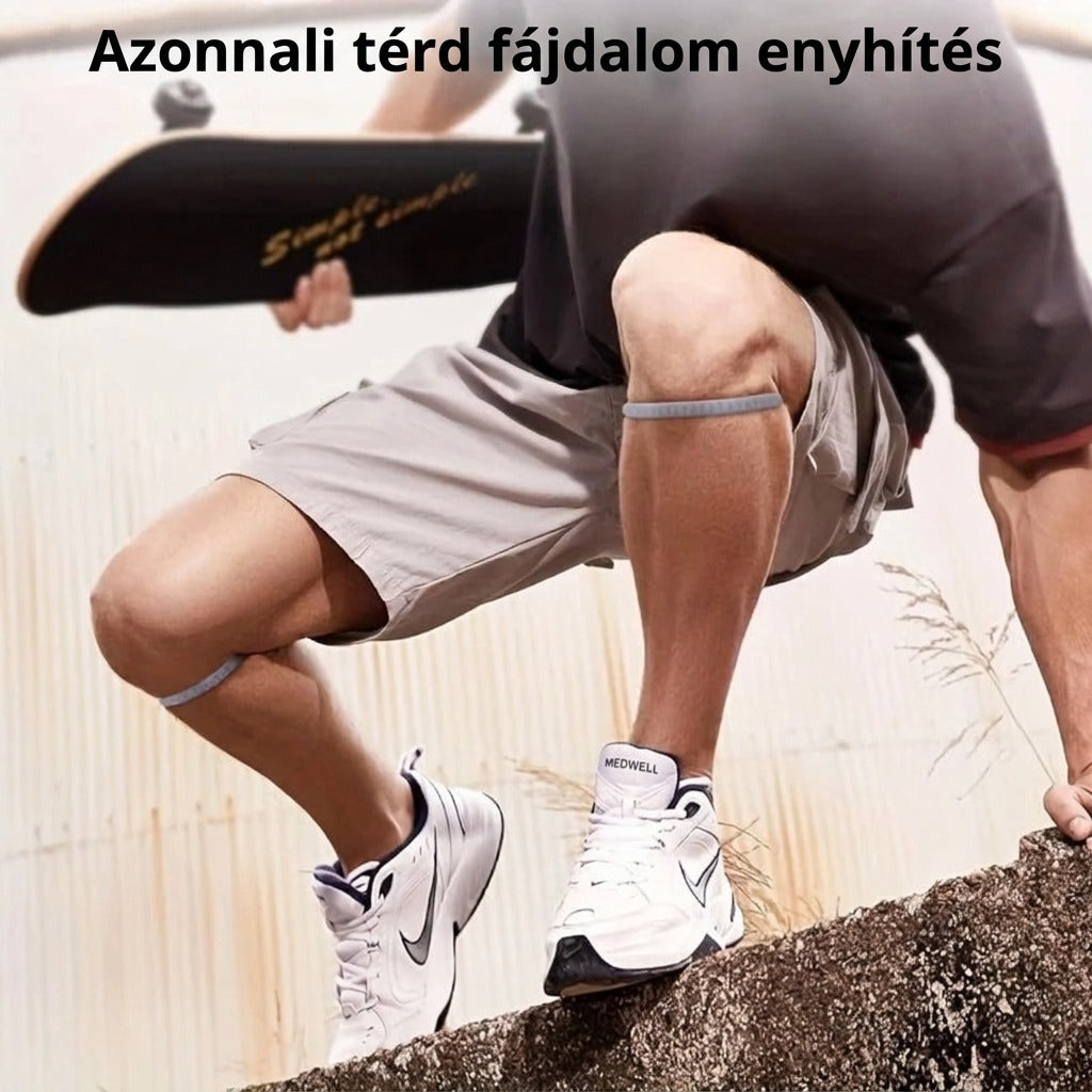 Férfi futó Medwell térdtámasztékkal fájdalomcsillapítás