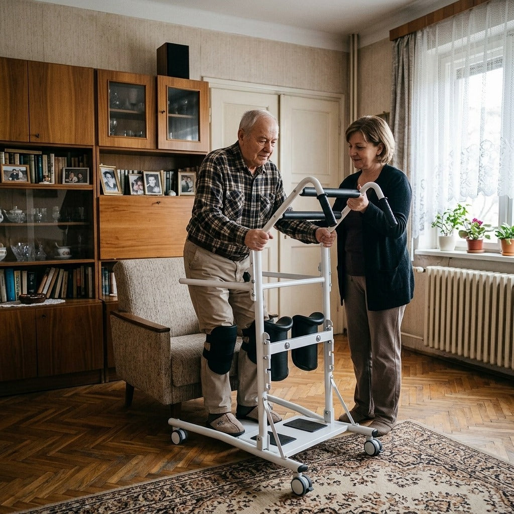Felállást segítő betegemelő - a mindennapokban