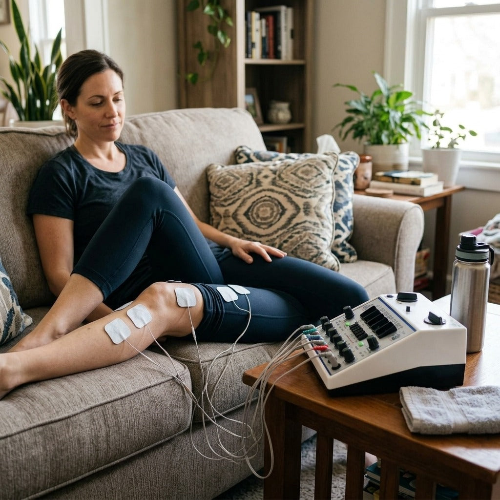 Six-Channel Electric Stimulator with Timer - in everyday life