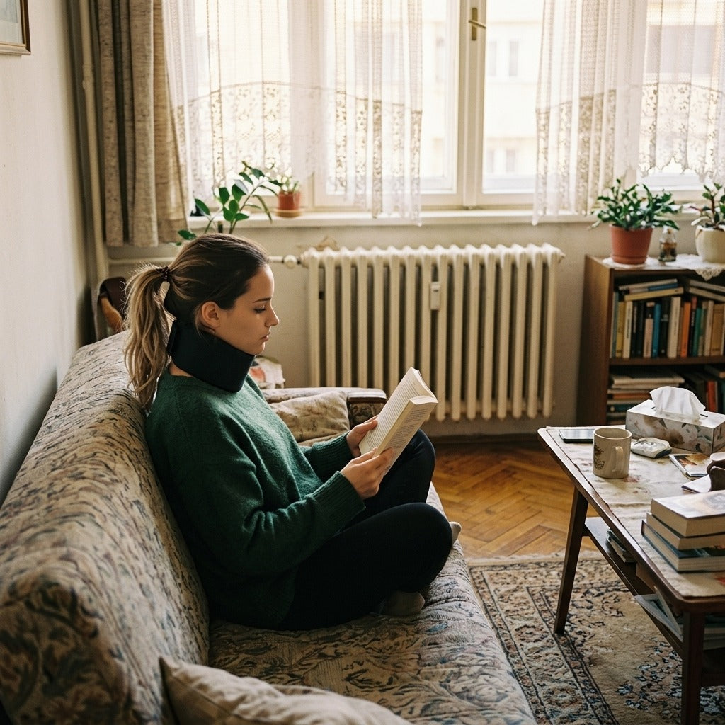 Puha, állítható nyakmerevítő alváshoz - otthon