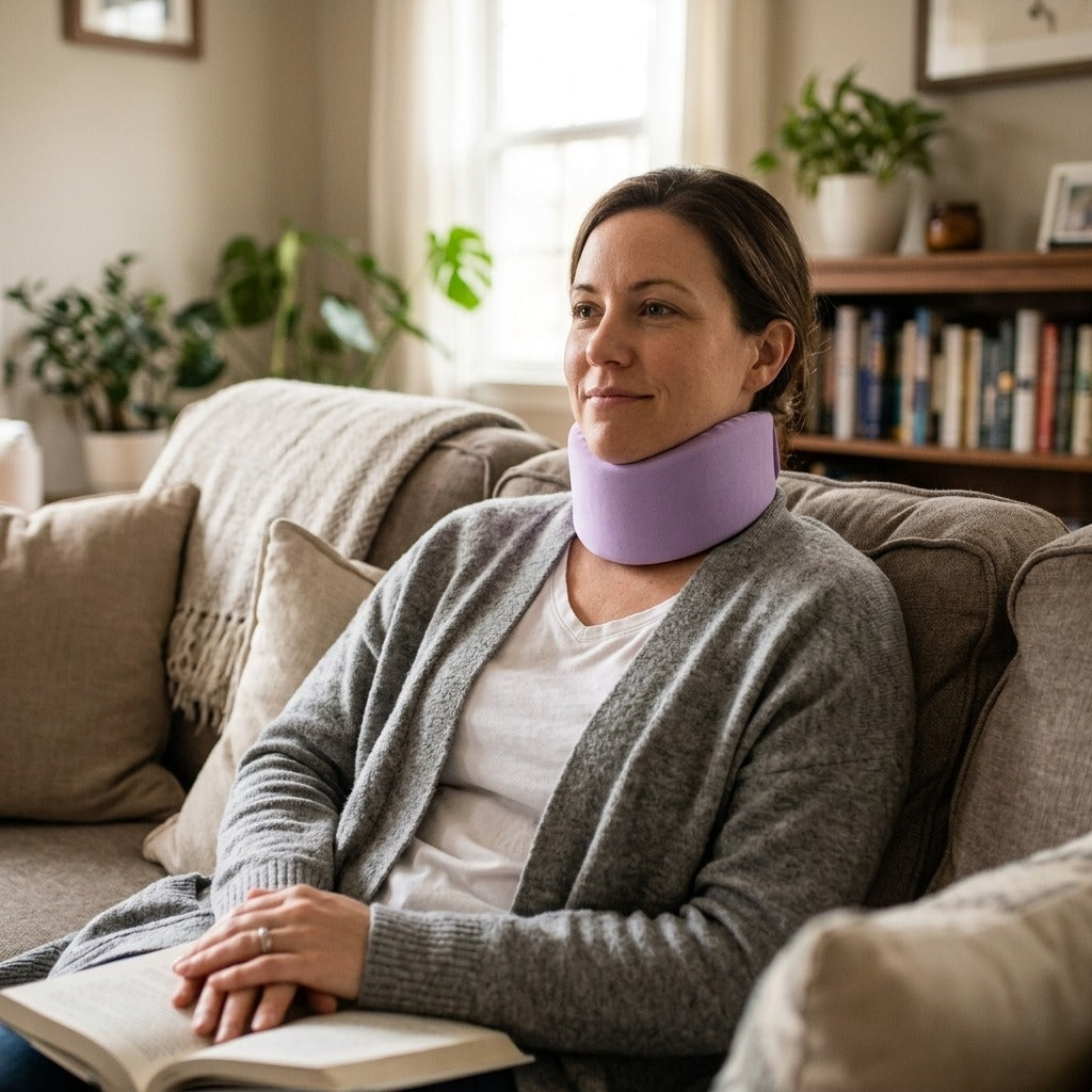 Soft Travel Neck Collar - in everyday life