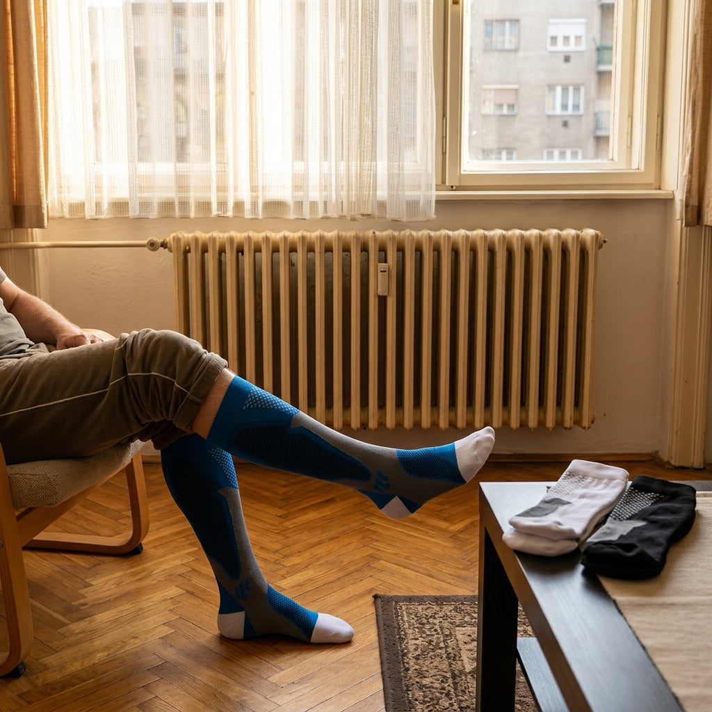 Sport kompressziós zokni 20-30 mmHg - otthon