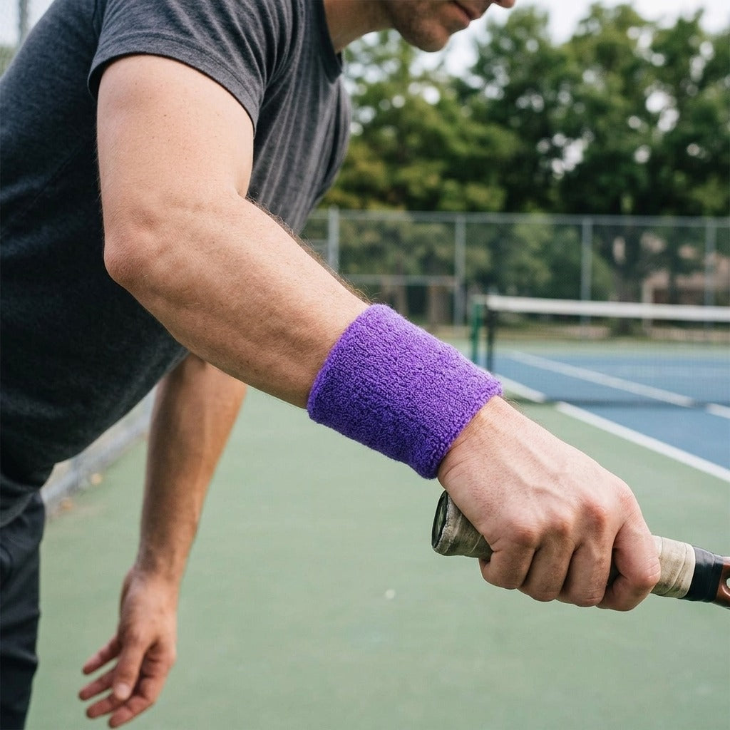 Sports Wristband for Tennis, Basketball and Volleyball - in use