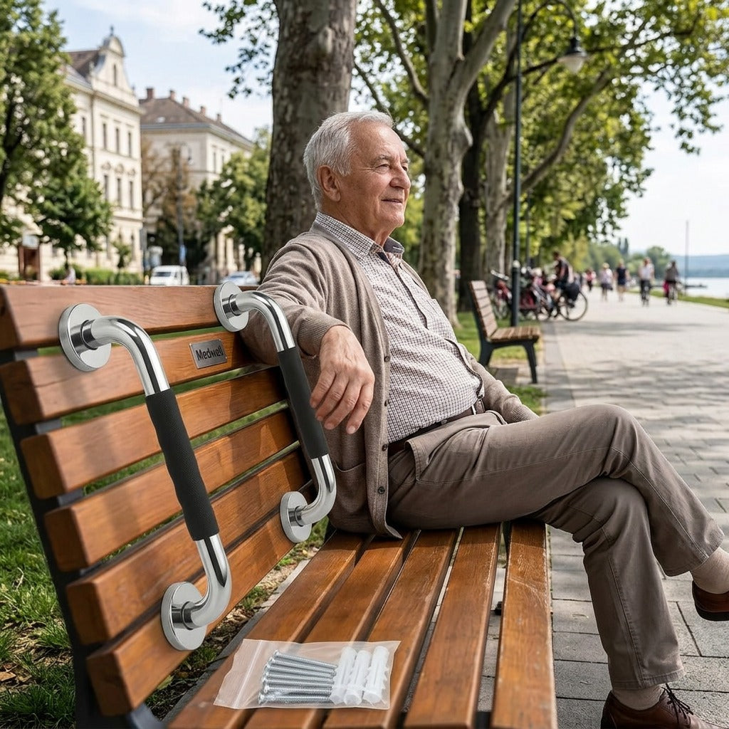 Rozsdamentes acél kádkapaszkodó-szett - a mindennapokban