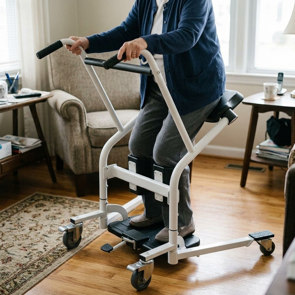 Stand Assist Sit-to-Stand Transfer Lift 150 kg - in use