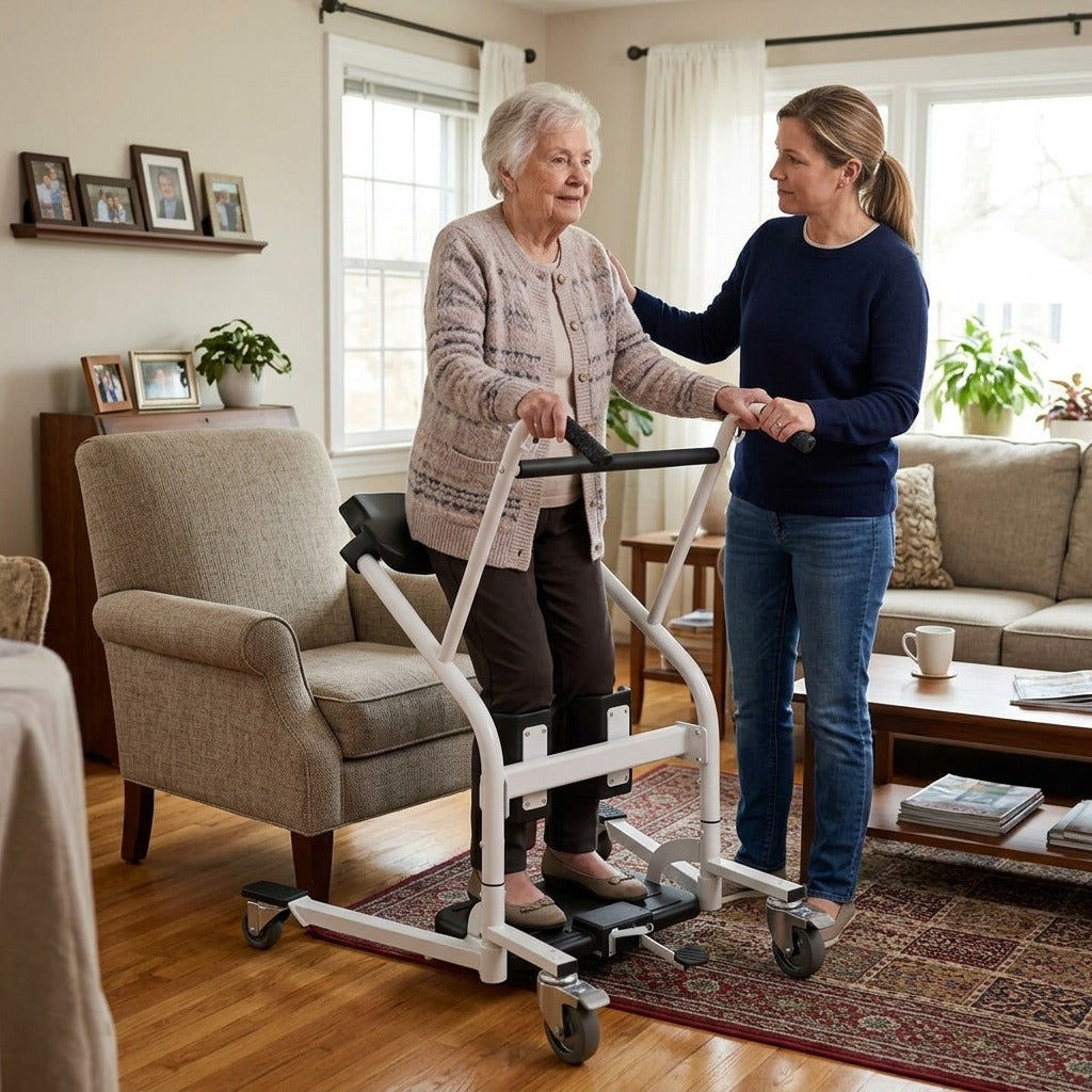 Stand Assist Sit-to-Stand Transfer Lift 150 kg - in everyday life