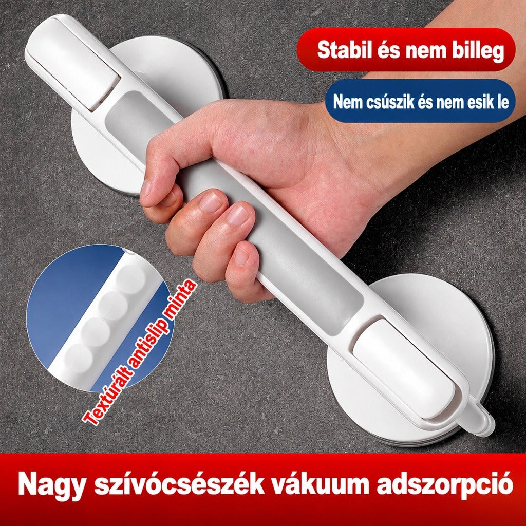 Vákuumos tapadókorongos kapaszkodó csúszásmentes markolattal.