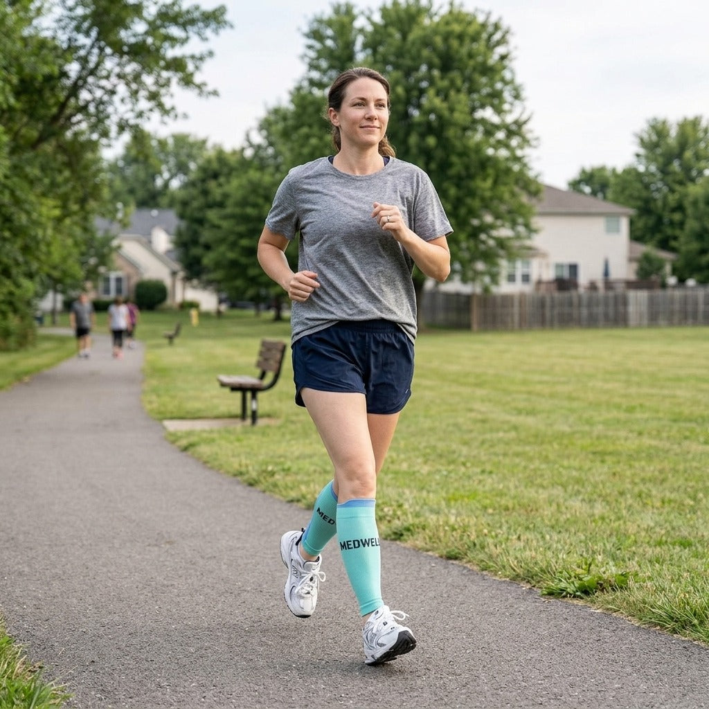 Stretchy Compression Calf Sleeves for Sports - in everyday life