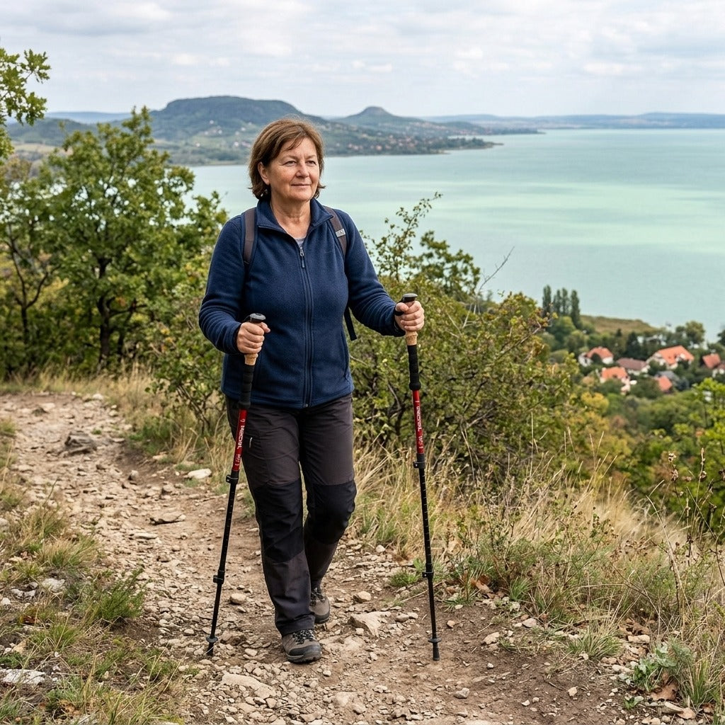 Teleszkópos túrabot, 62–135 cm - a mindennapokban