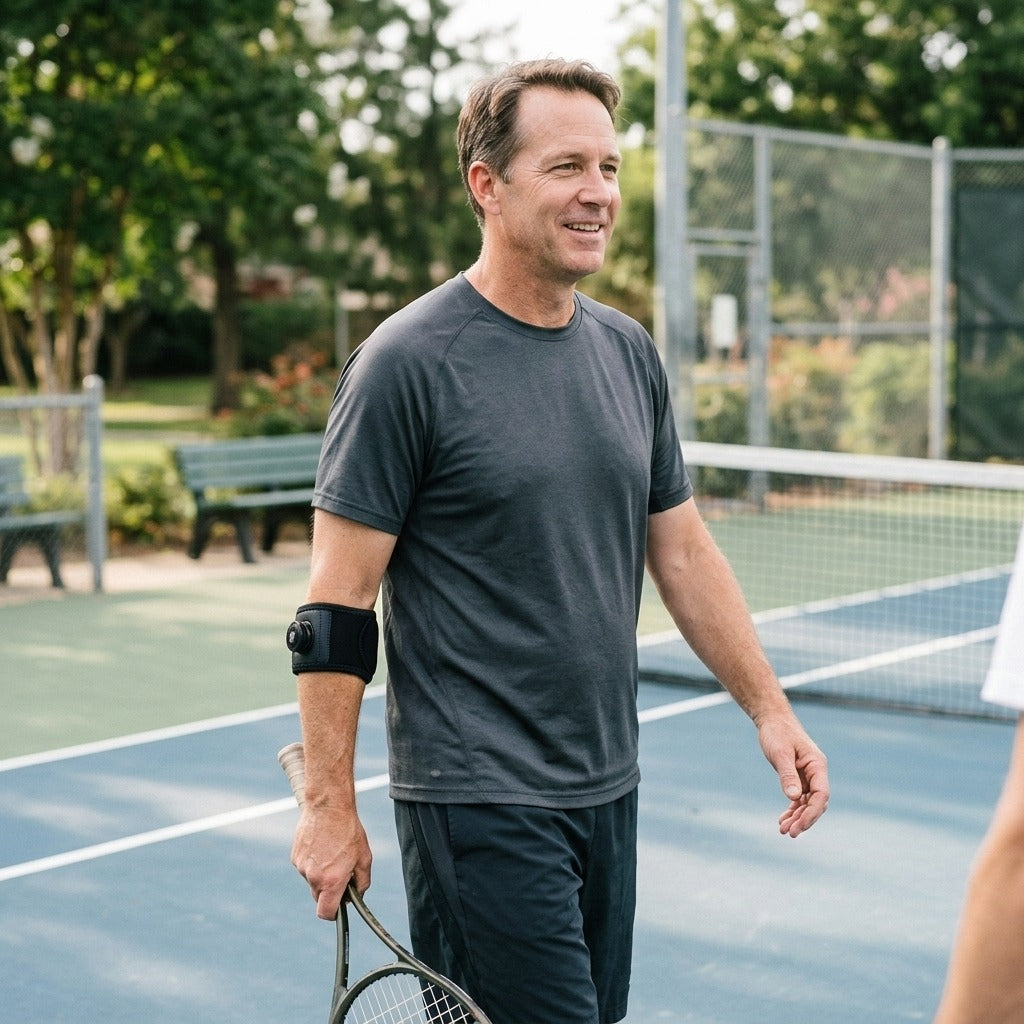 Tennis and Golf Elbow Support Strap - in everyday life