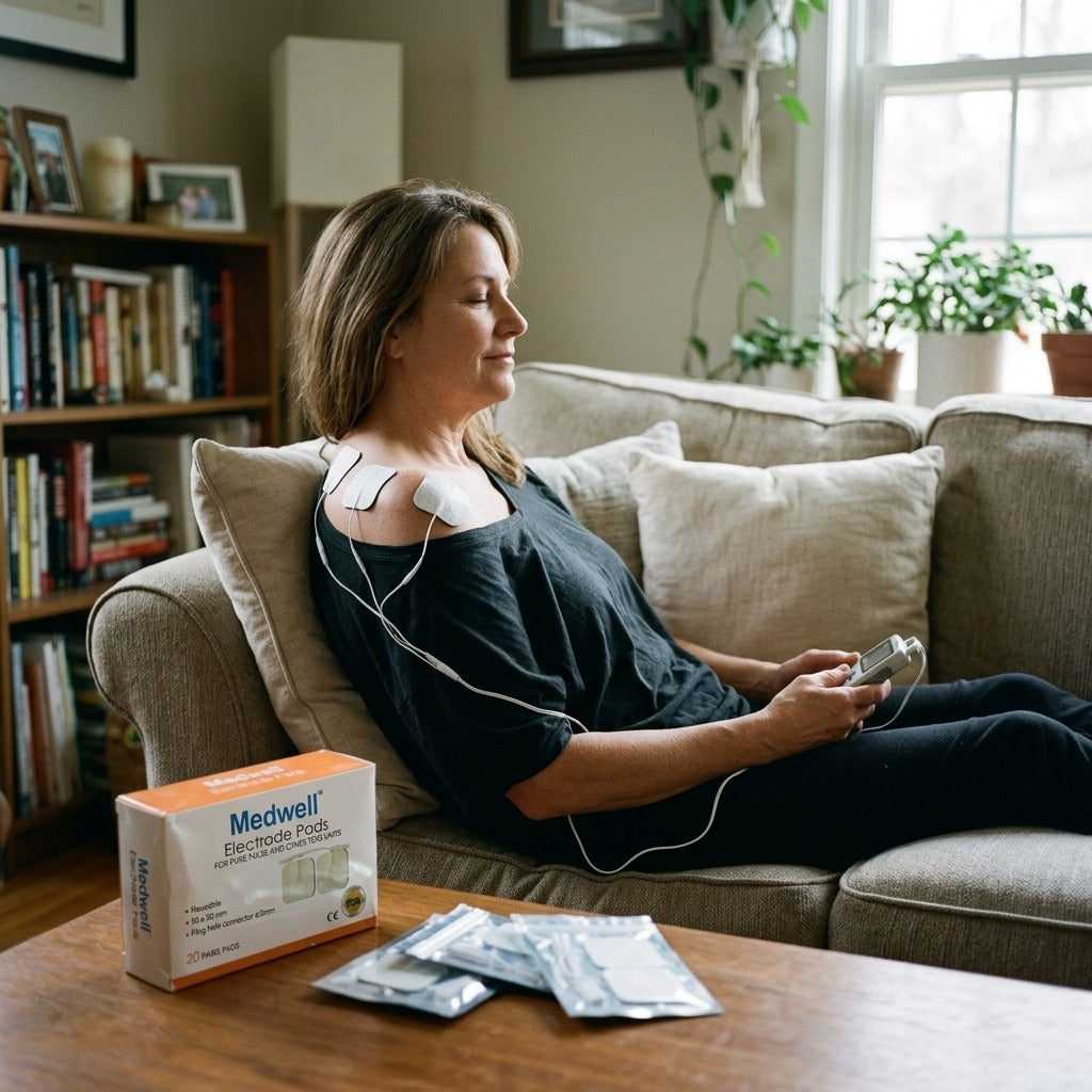 TENS Electrode Pads with Conductive Gel, 20 Pairs - in everyday life
