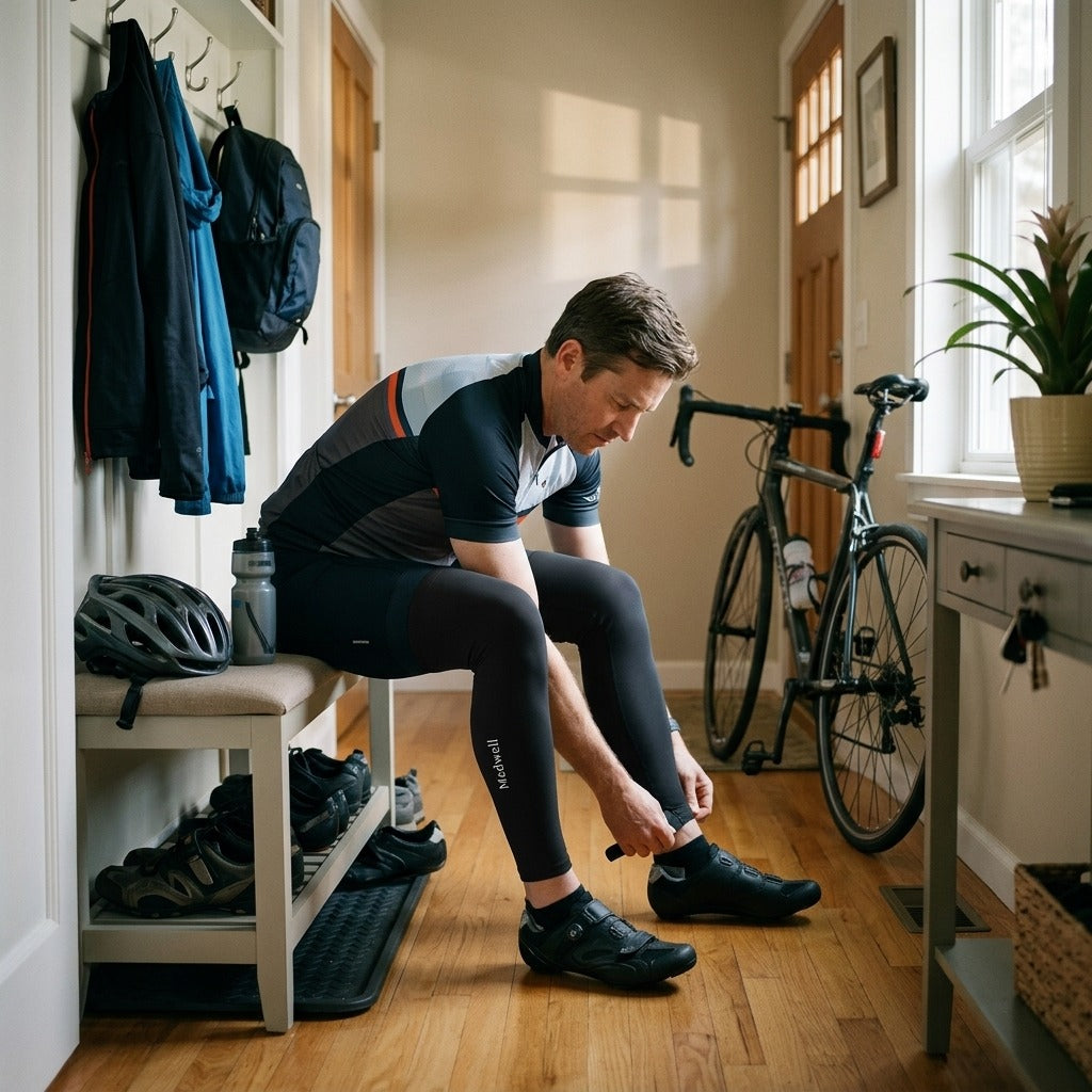 Thermal Cycling Leg Warmers and Compression Sleeves - at home