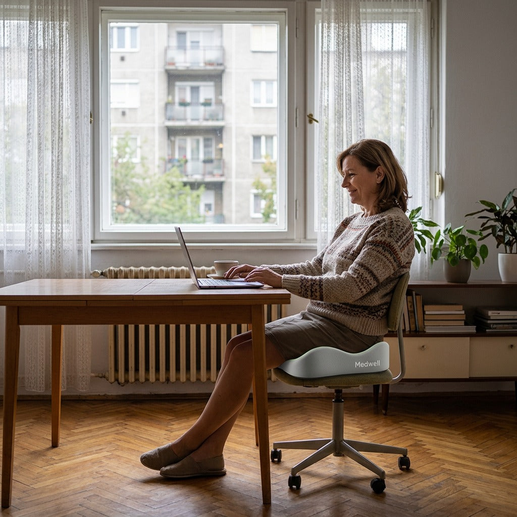 Háromzónás memóriahabos ülőpárna - a mindennapokban