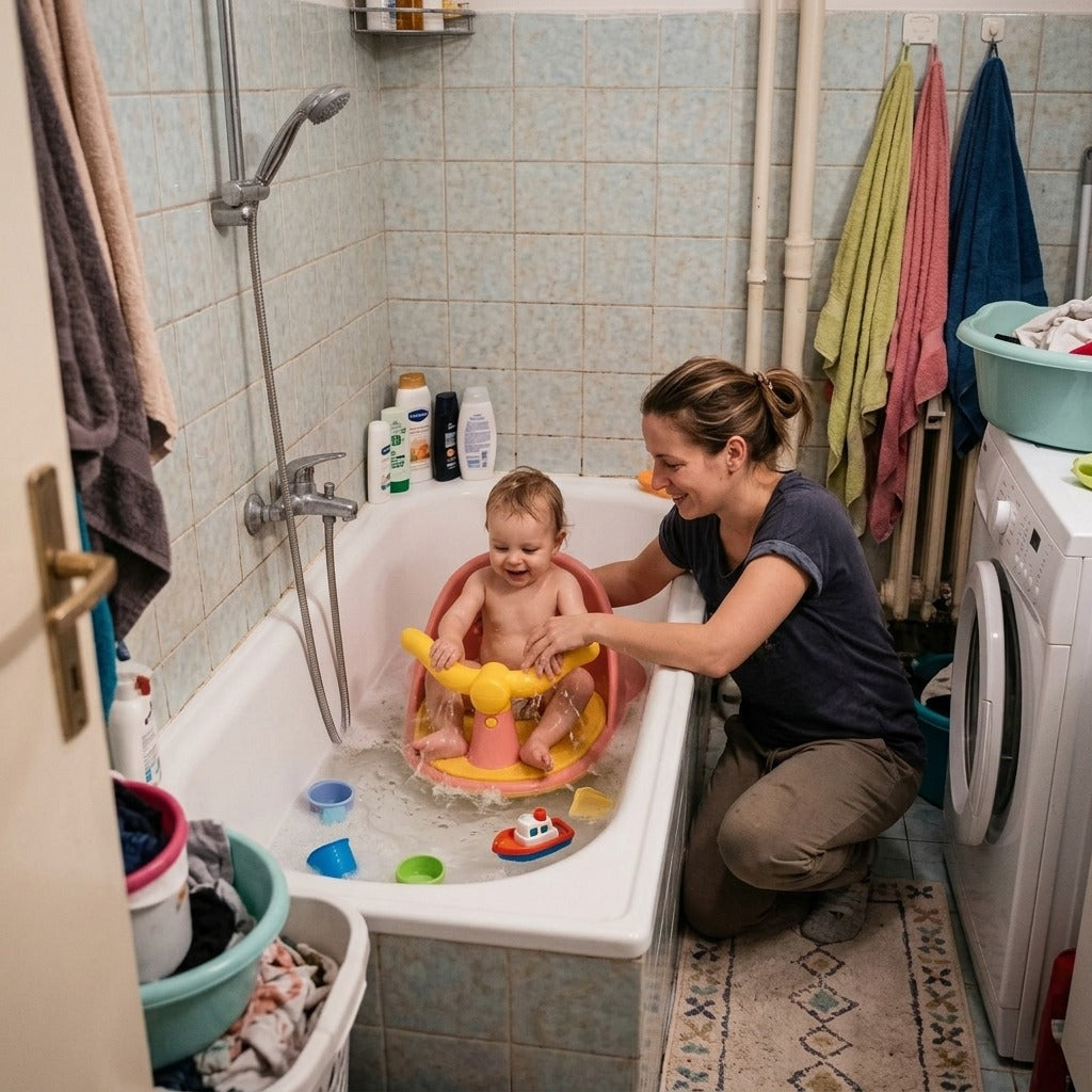 Fürdőkádülőke kisgyermekeknek tapadókorongokkal - a mindennapokban