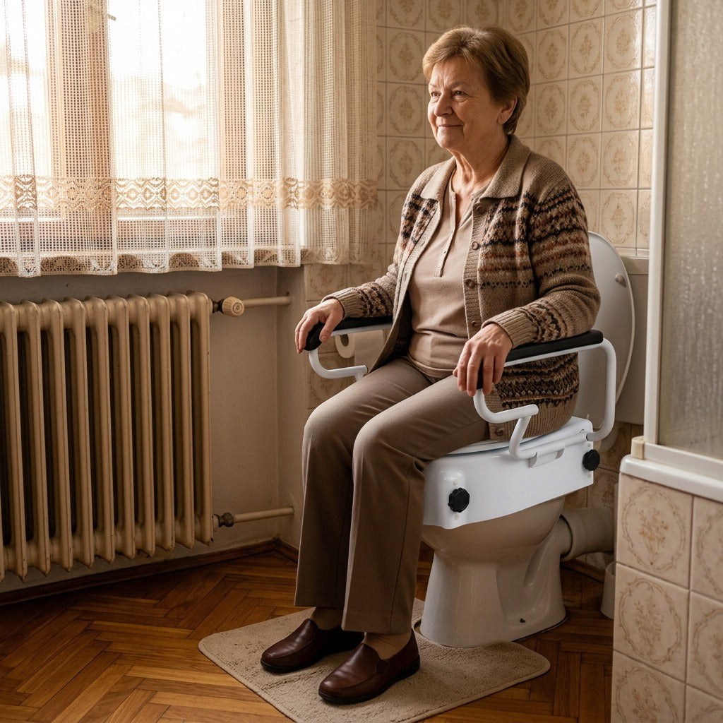 WC-magasító kapaszkodókkal - otthon