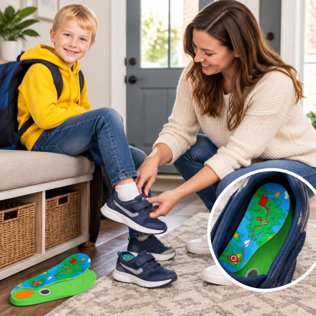 Tracker Insoles with Hidden AirTag Holder - in everyday life