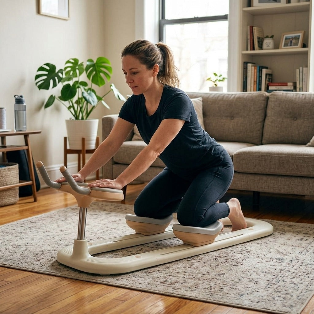 Twist Spine Stretcher for Home Back and Fitness Exercises - at home
