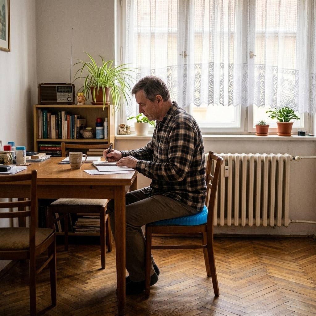 U alakú méhsejtmintás zselés ülőpárna - otthon