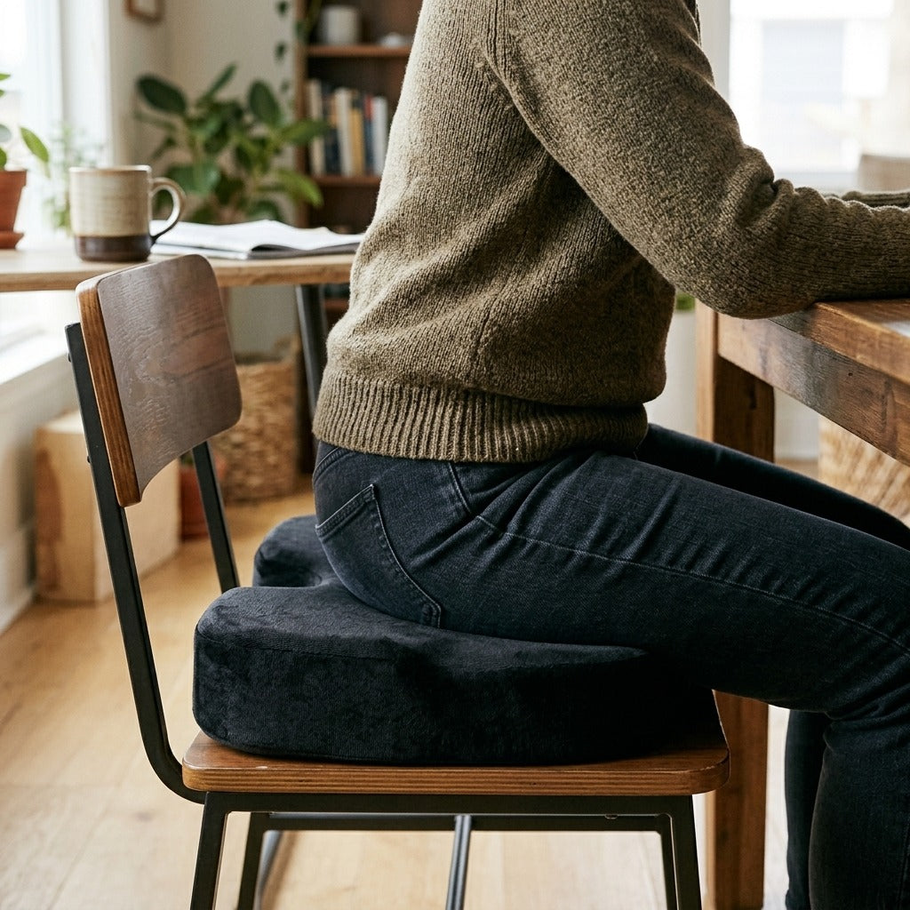 U-Shaped Wave Seat Cushion - in use