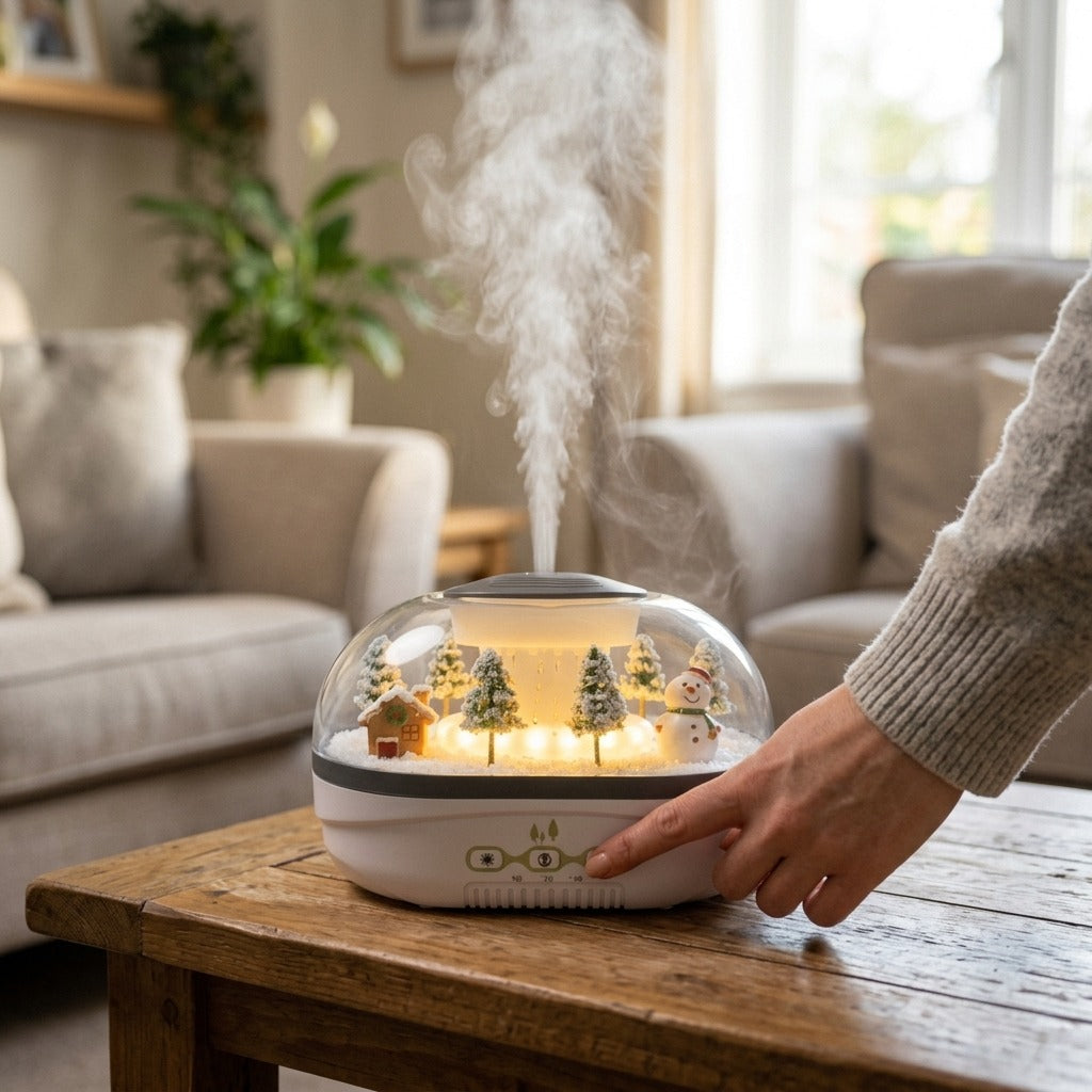 Ultrasonic Room Diffuser and Humidifier - in use