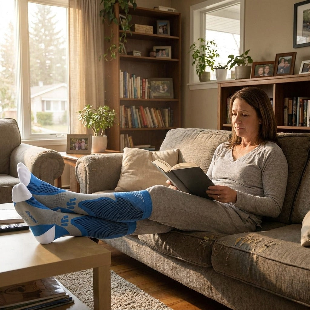 Unisex Athletic Compression Socks - at home