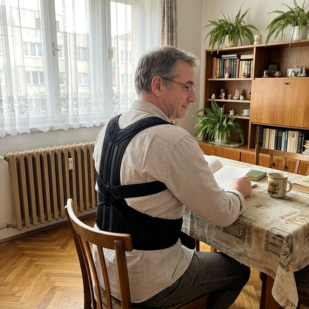 Uniszex tartásjavító öv háthoz és üléshez - a mindennapokban