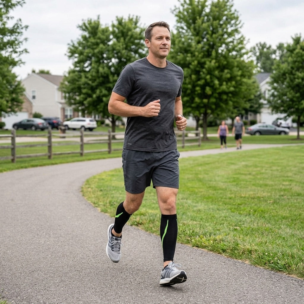 Unisex Calf Compression Sleeves for Sports - in everyday life