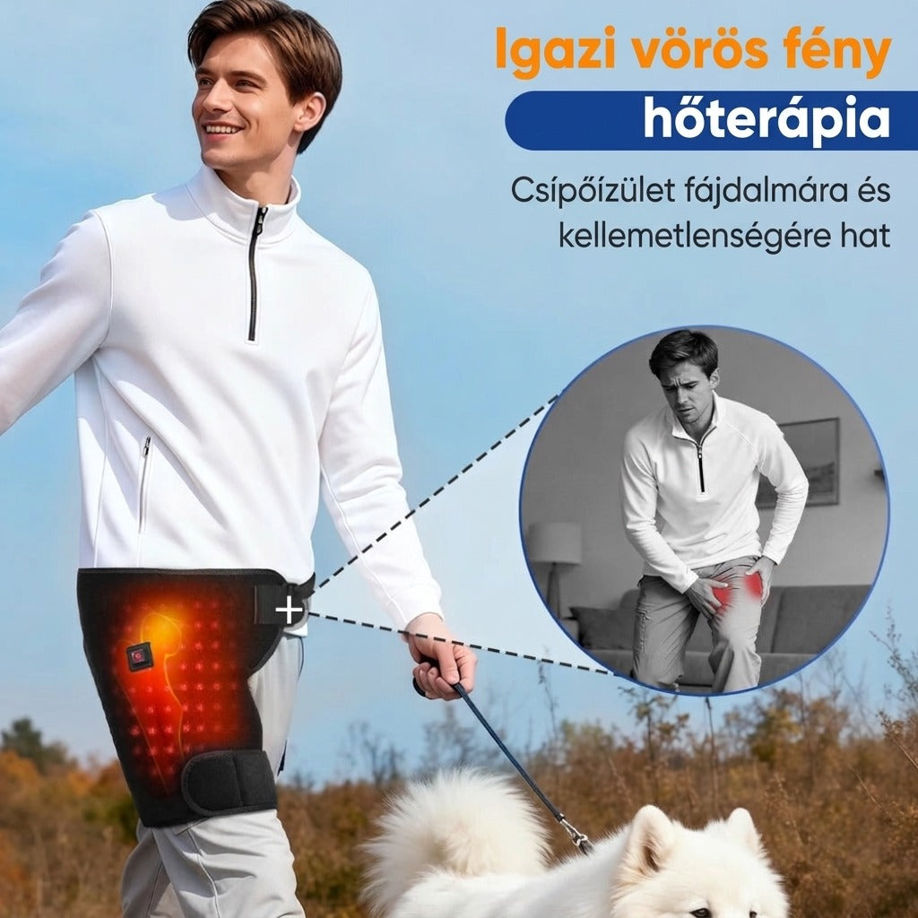 Igazi vörös fény hőterápia csípőízület fájdalmára