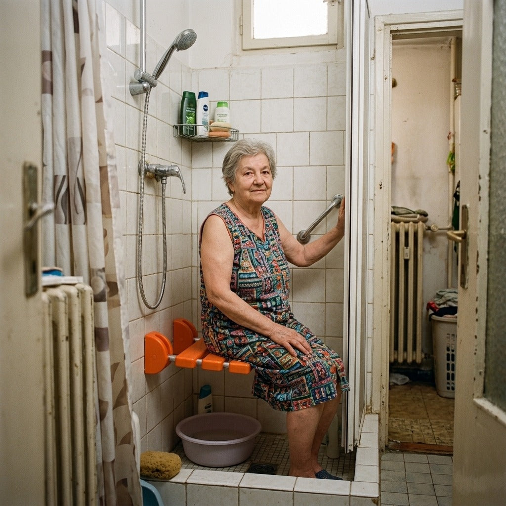 Falra szerelhető, lehajtható zuhanyülőke - a mindennapokban