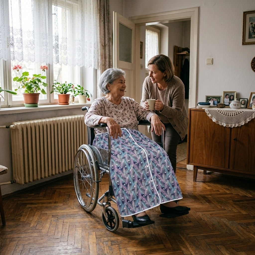 Mosható, vízhatlan felnőtt pelenkaszoknya, XXL–XXXL - a mindennapokban